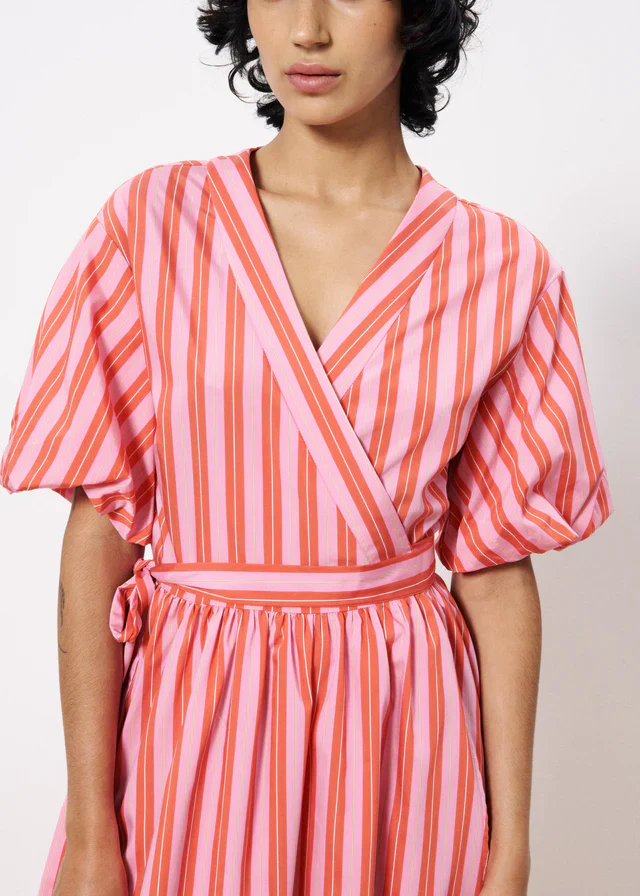Edmonise Maxi Wrap Dress (Pink) - Image 4