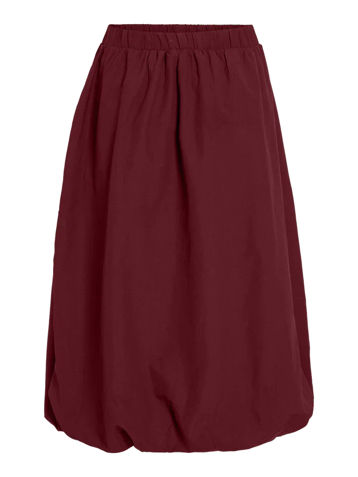 Eimear Midi Balloon Skirt (Cabernet) - Image 3