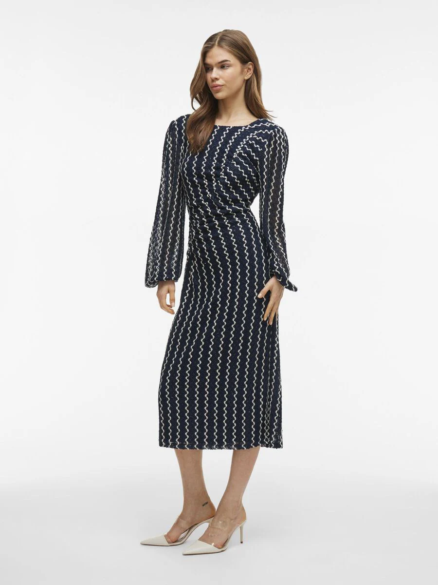 Elaine Midi Dress (Navy Blazer/Birch) - Image 2
