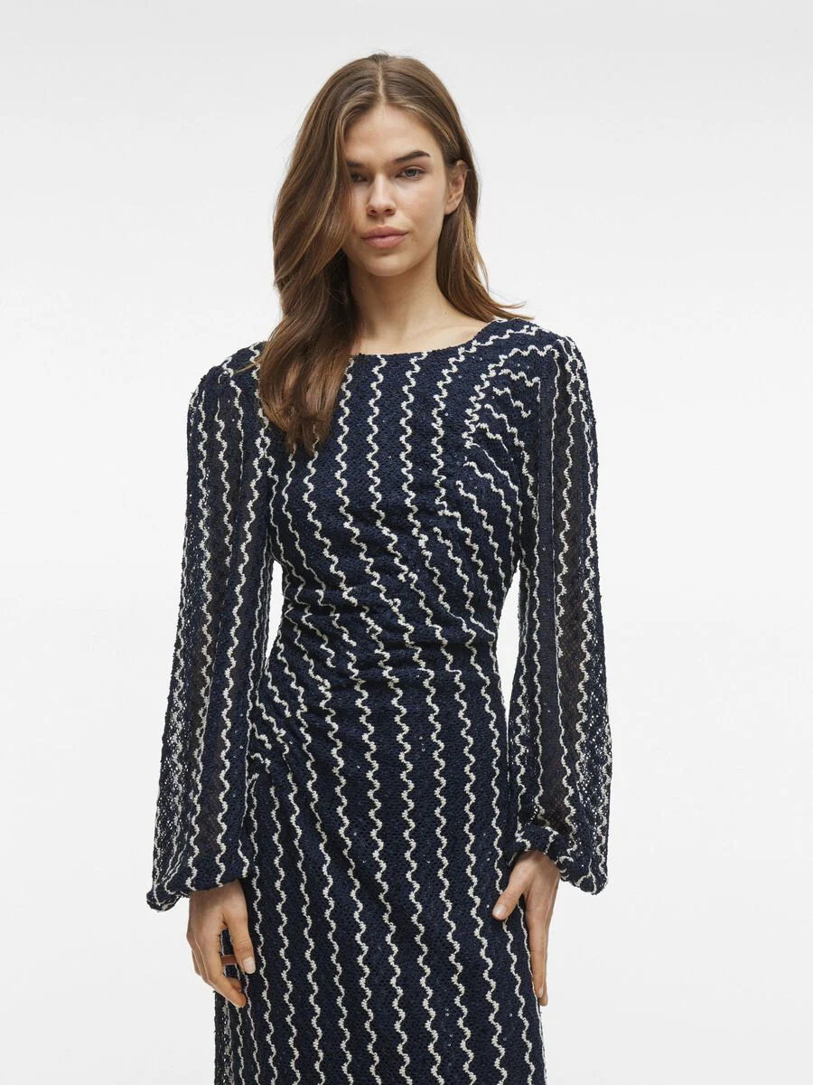 Elaine Midi Dress (Navy Blazer/Birch) - Image 3