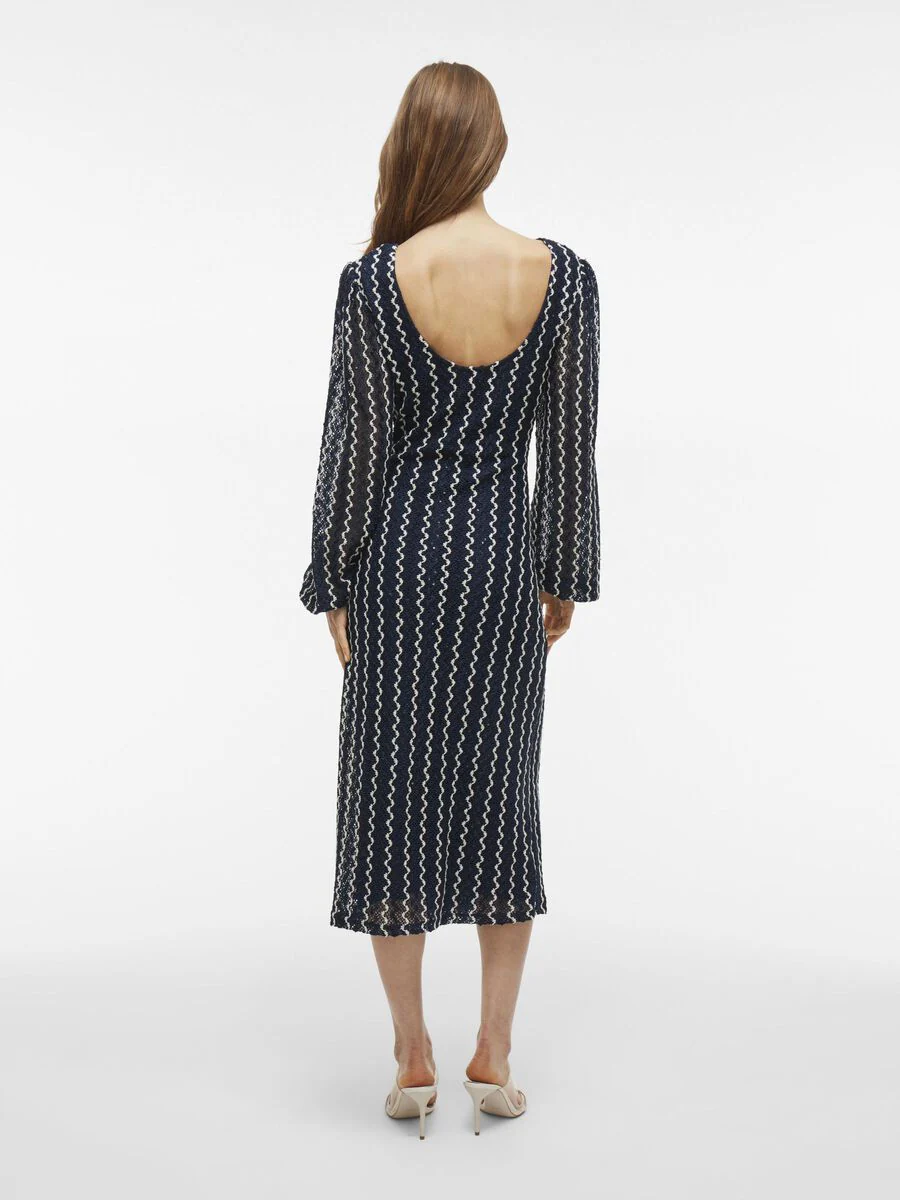 Elaine Midi Dress (Navy Blazer/Birch) - Image 5