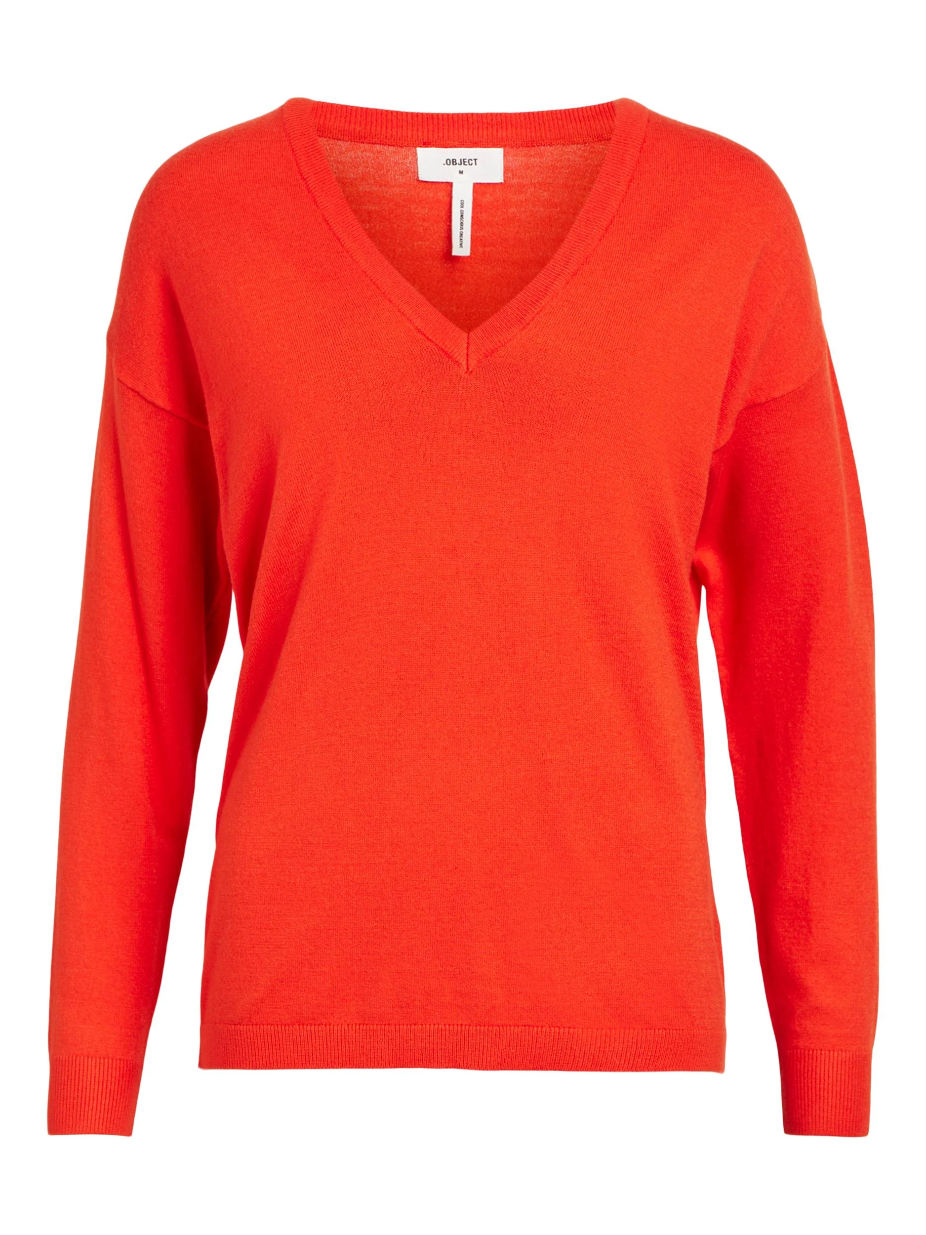 ELEANA V-NECK JUMPER (CHERRY TOMATO) - Image 5