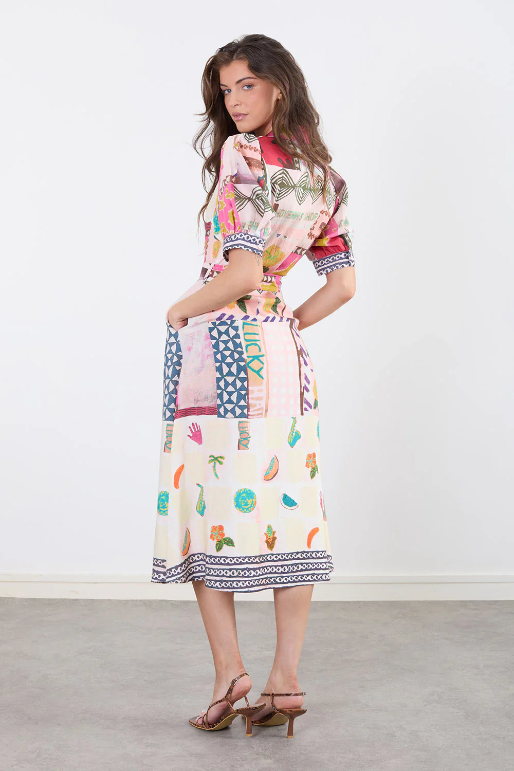 Eliza Shirt Dress (Pink) - Image 4
