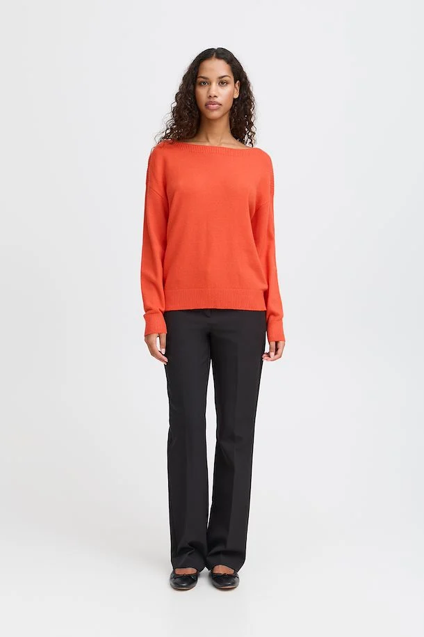 Ella Boat Neck Jumper (Fiesta) - Image 2