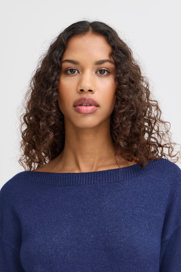 Ella Boat Neck Jumper (Medieval Blue) - Image 3