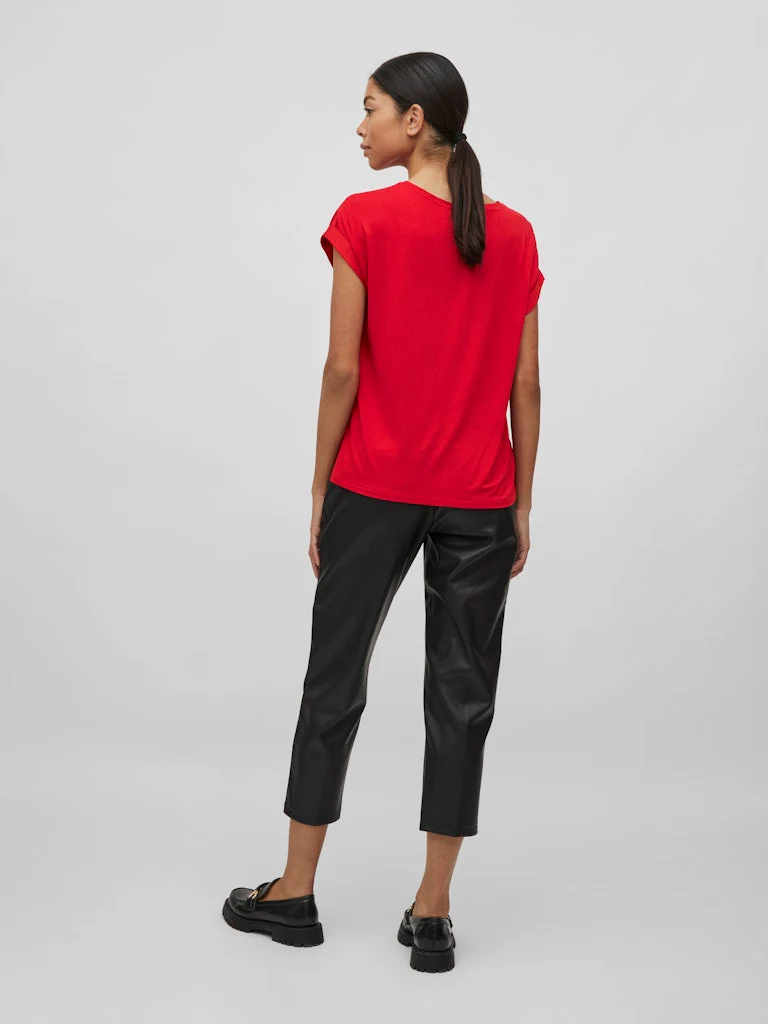 Elle Satin Top (Barbados Cherry) - Image 3