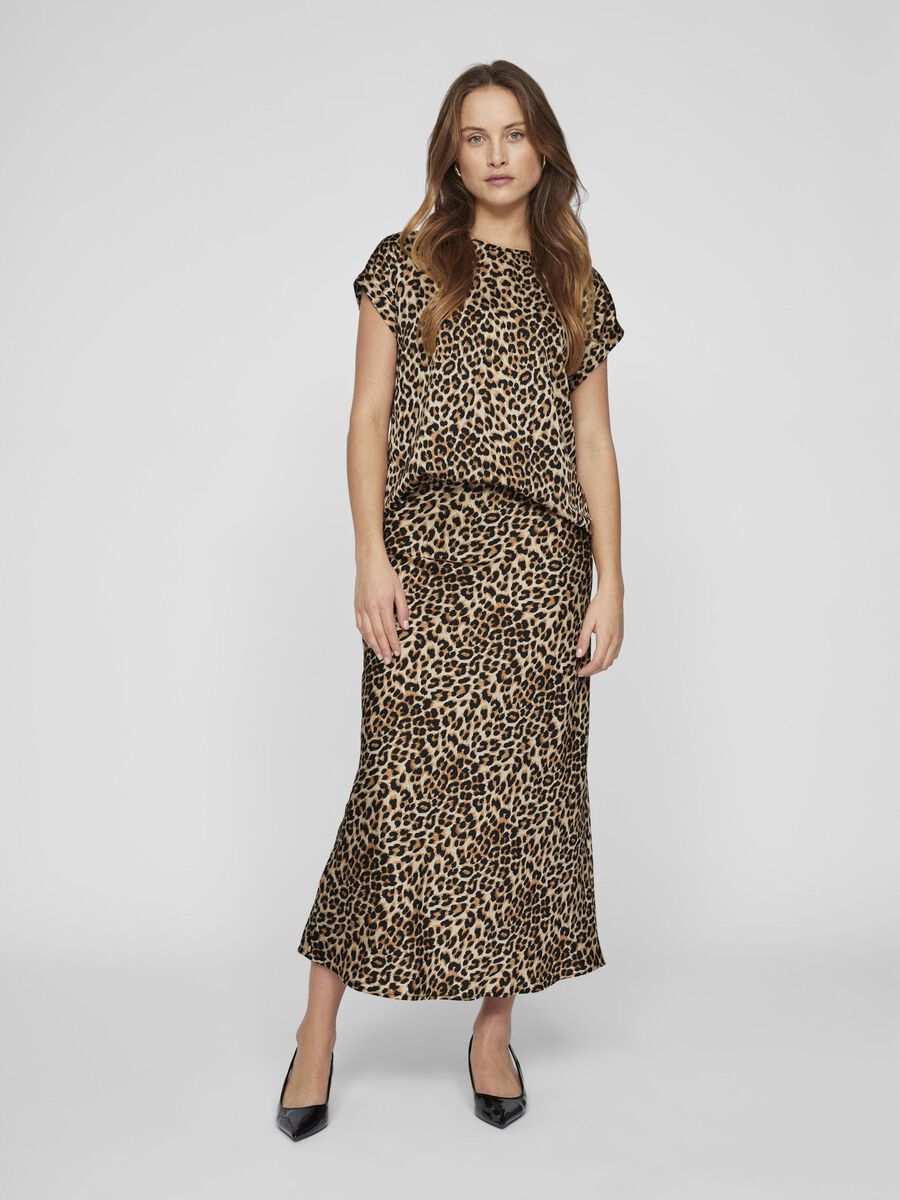 Elle Satin Top (Caramel Cafe/Leopard) - Image 4