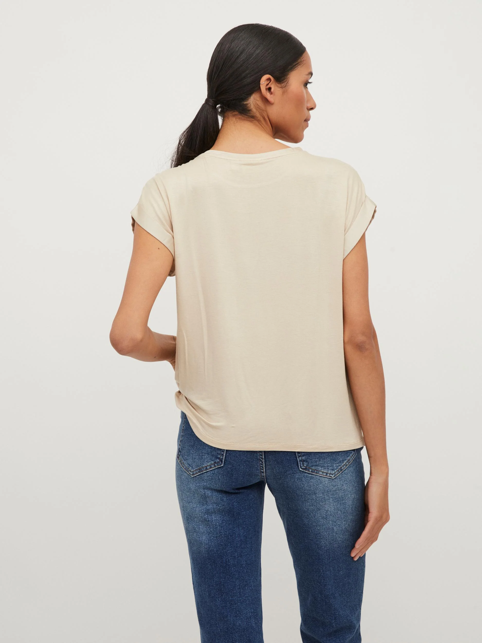 Elle Satin Top (Cement) - Image 4