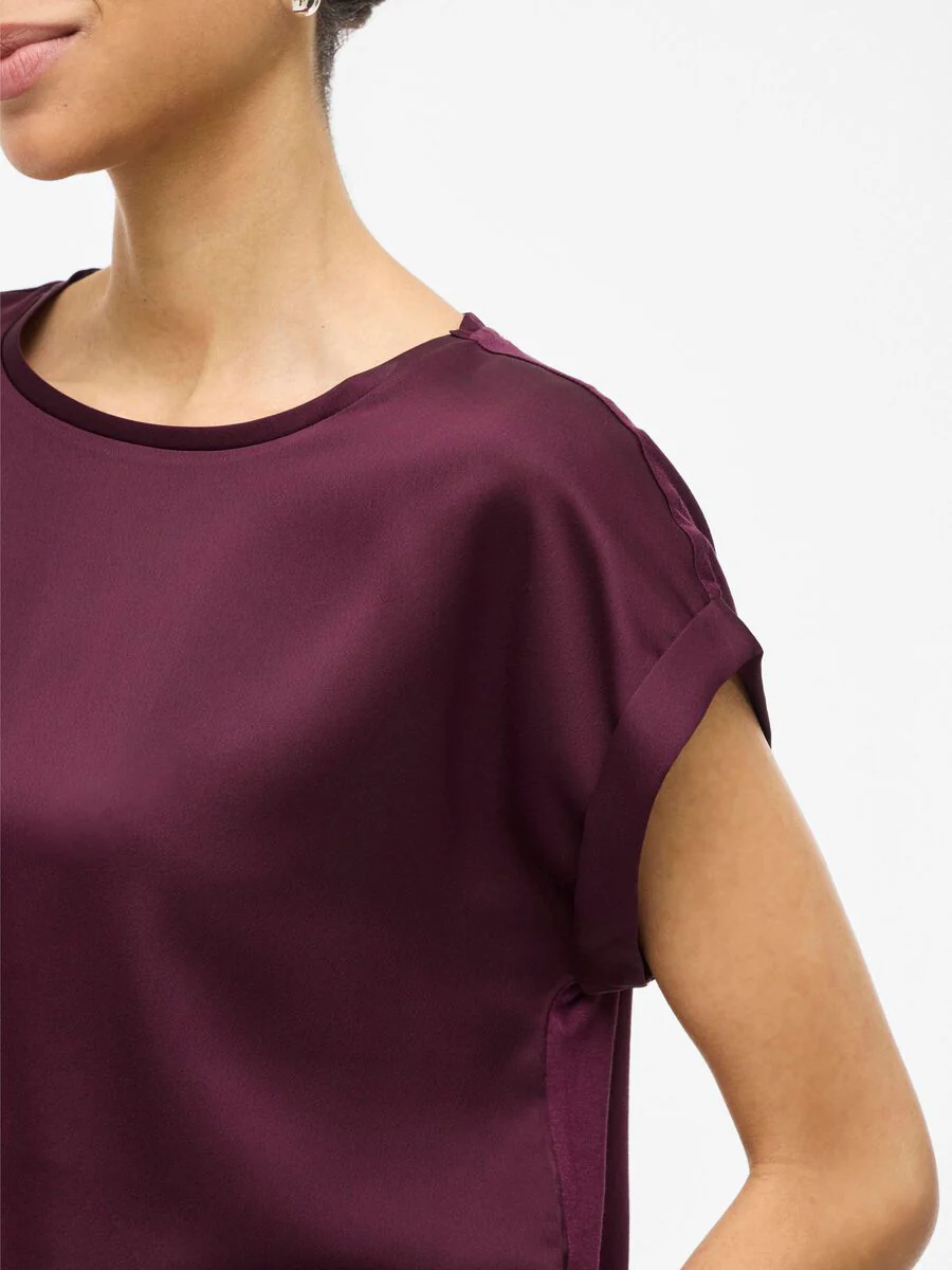 Elle Satin Top (Fig) - Image 3