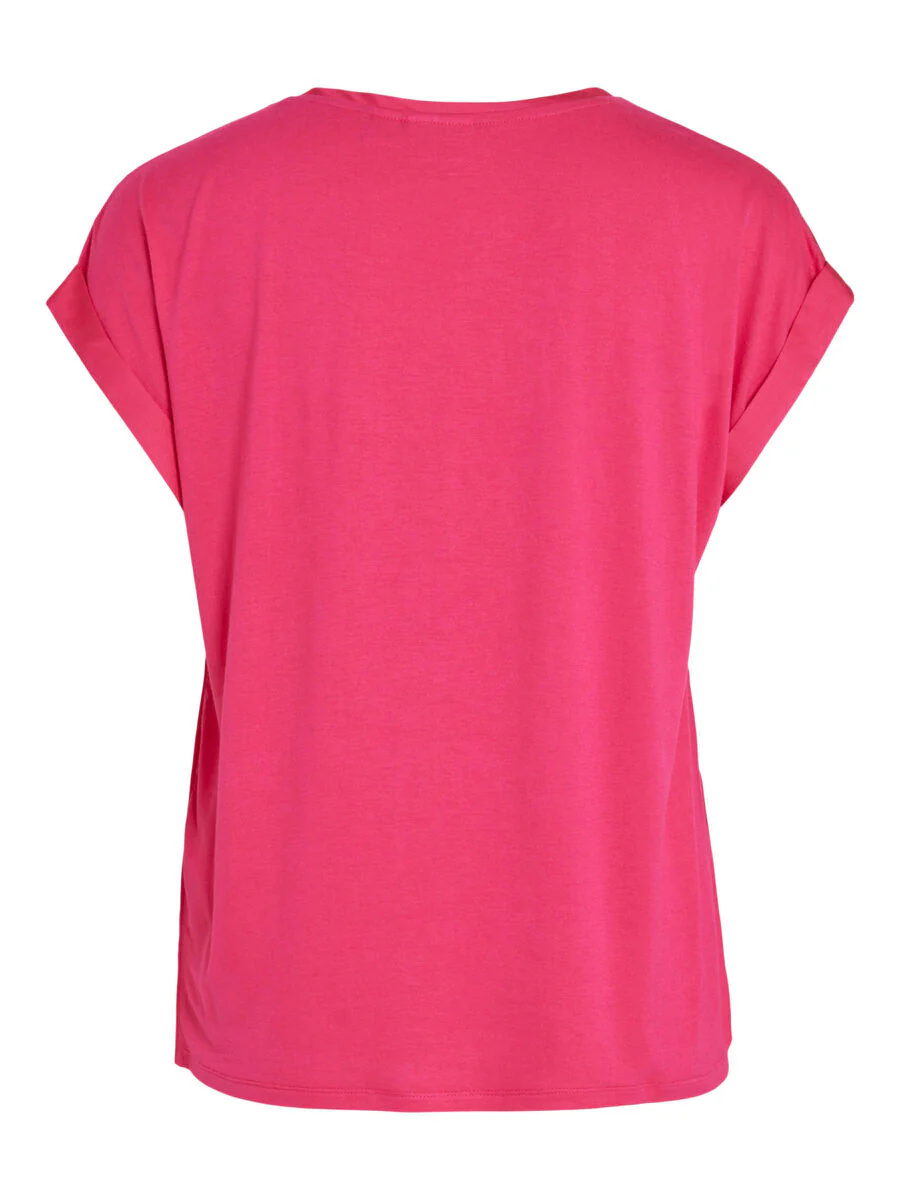ELLE SATIN TOP (PINK YARROW) - Image 6