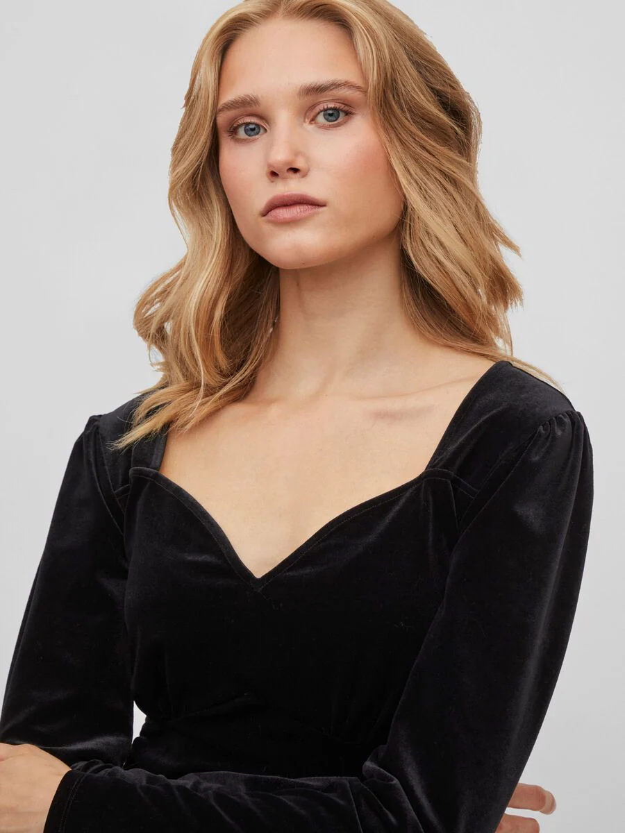 Elvo Sweetheart Top (Black) - Image 2