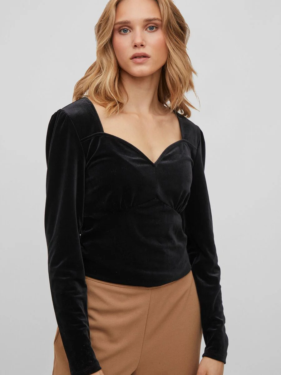 Elvo Sweetheart Top (Black) - Image 3