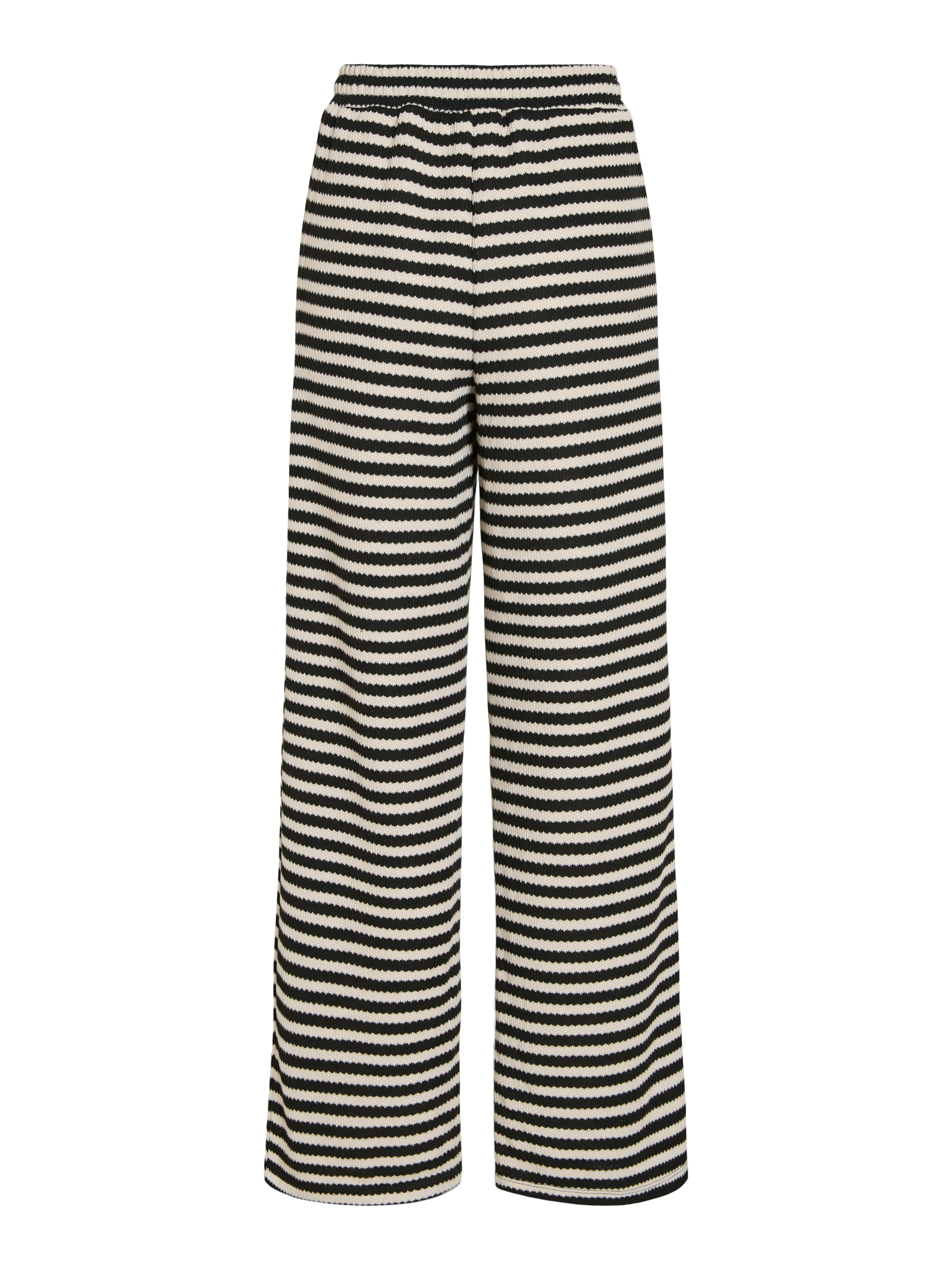 Emily Wide Leg Pants (Birch/Black) - Image 2