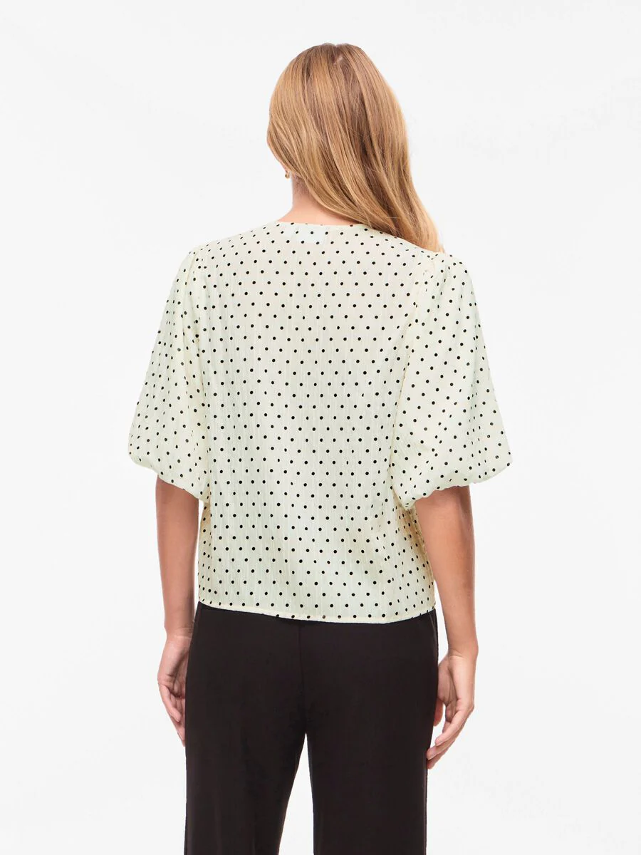 Emma Blouse (Cloud Dancer/Black Dots) - Image 6