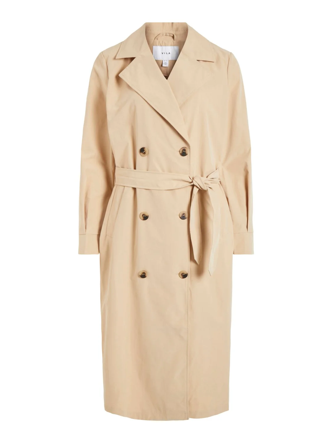 Ersin Long Trench Coat (Sesame) - Image 4
