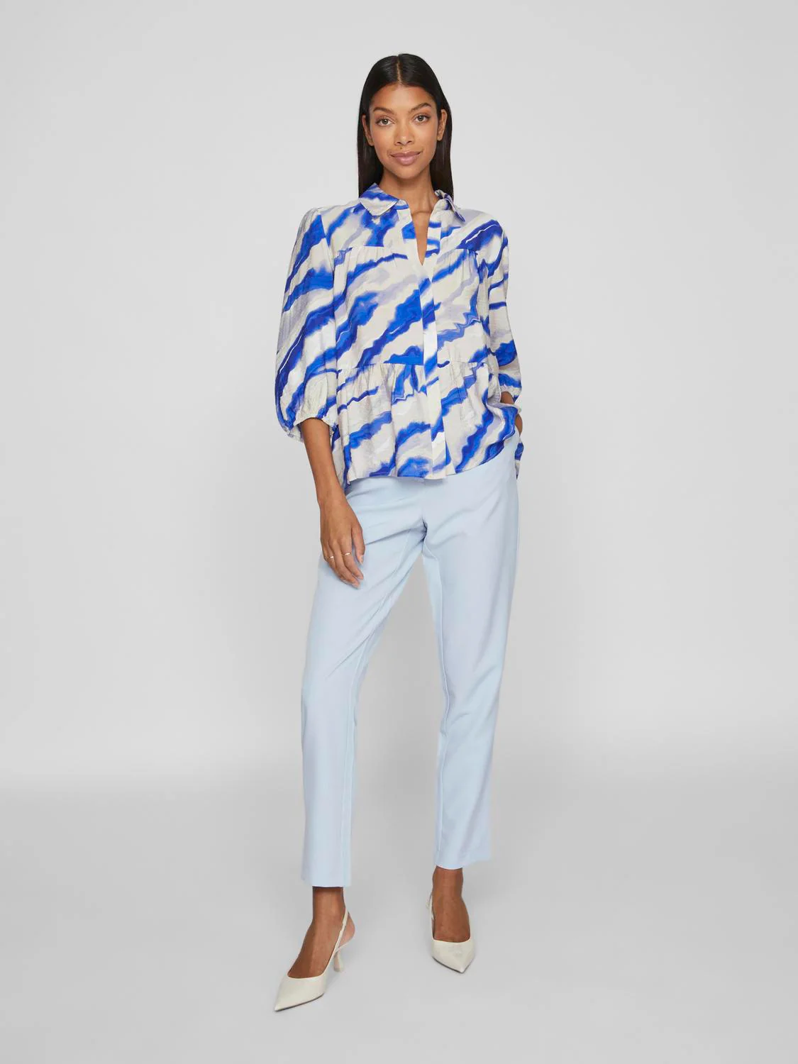 ESA 3/4 SLEEVE SHIRT (GREY VIOLET) - Image 3
