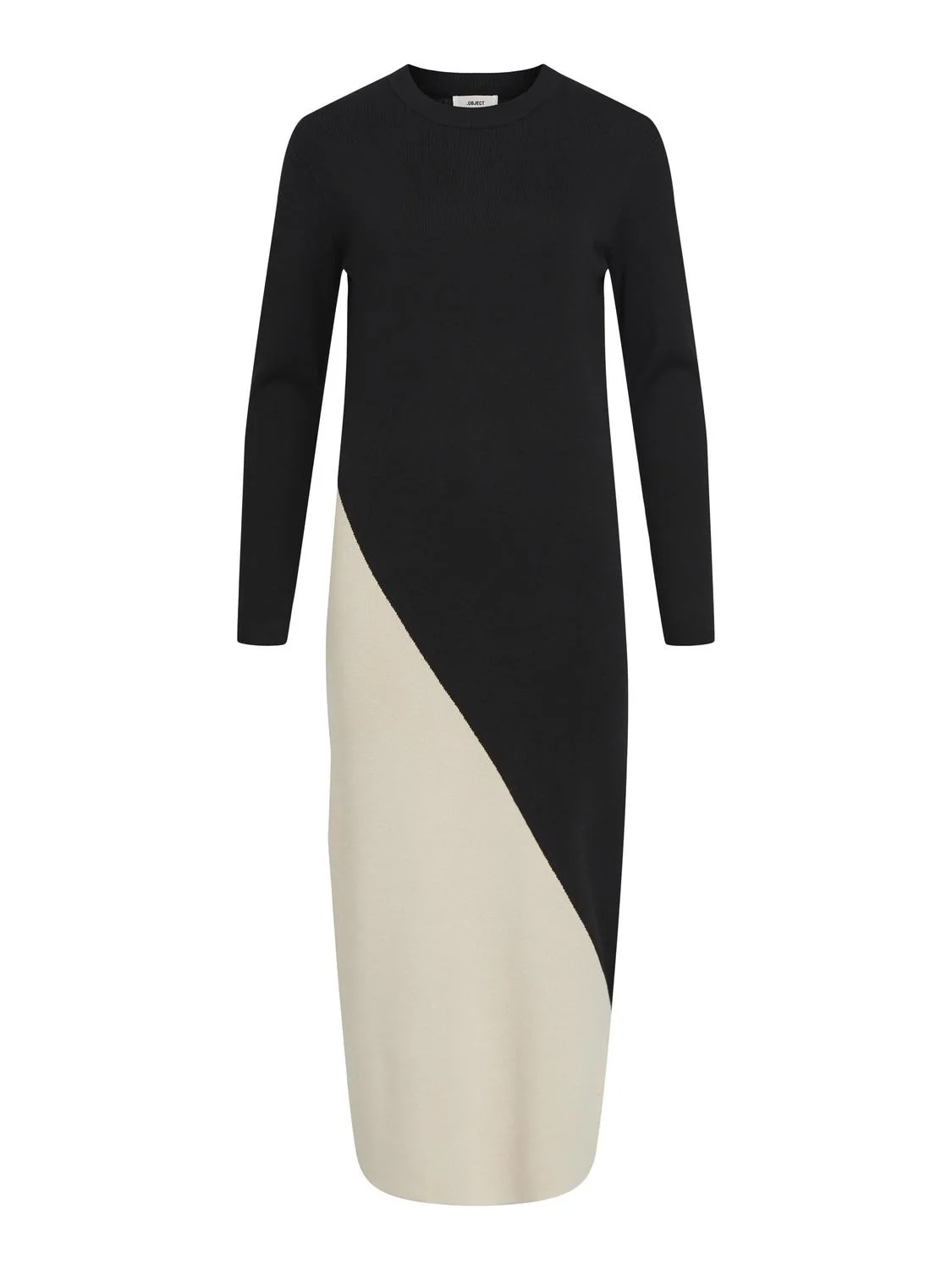 Ester Block Knit Dress (Black/Sandshell) - Image 5