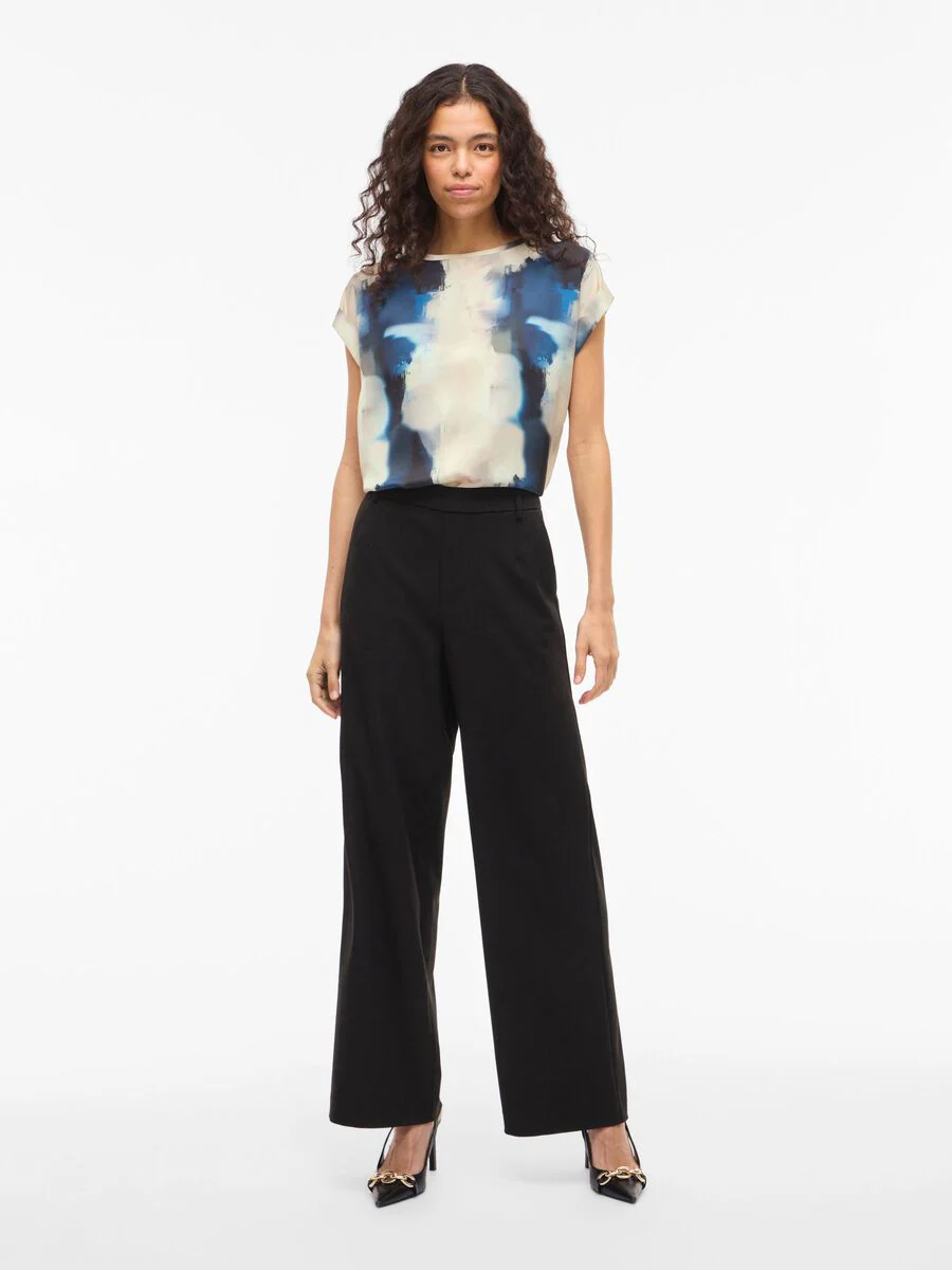 Evanne Satin Top (Navy Blazer/Hia Blue) - Image 4