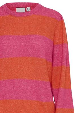 Evelyn Stripe Jumper (Pink Yarrow) - Image 2
