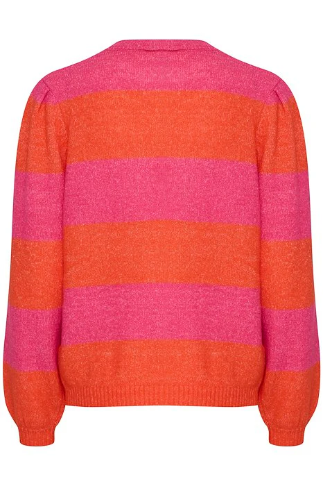 Evelyn Stripe Jumper (Pink Yarrow) - Image 3