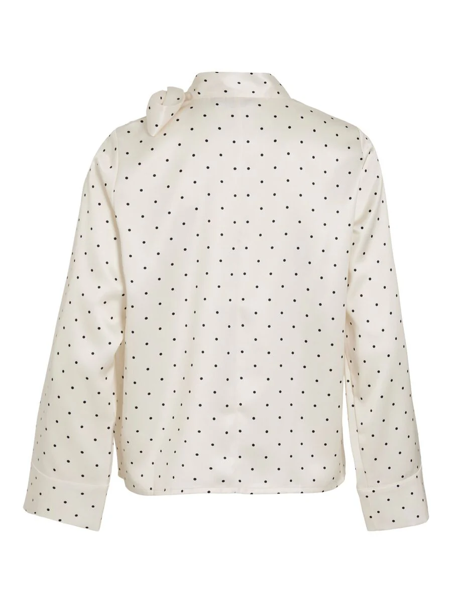 Fadia Bow Top (Cloud Dancer/Black Dots) - Image 7