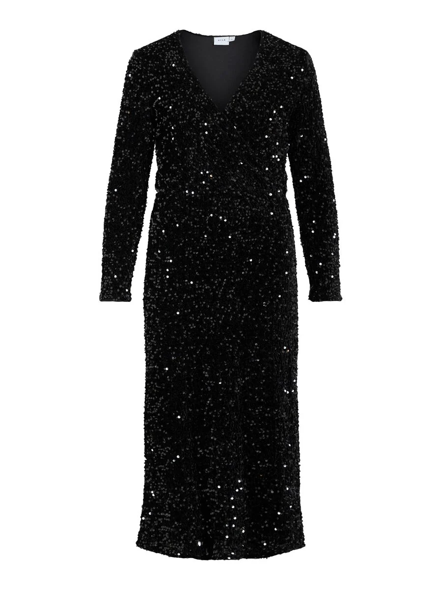 Faith Sequin Midi Dress (Black Beauty) - Image 5