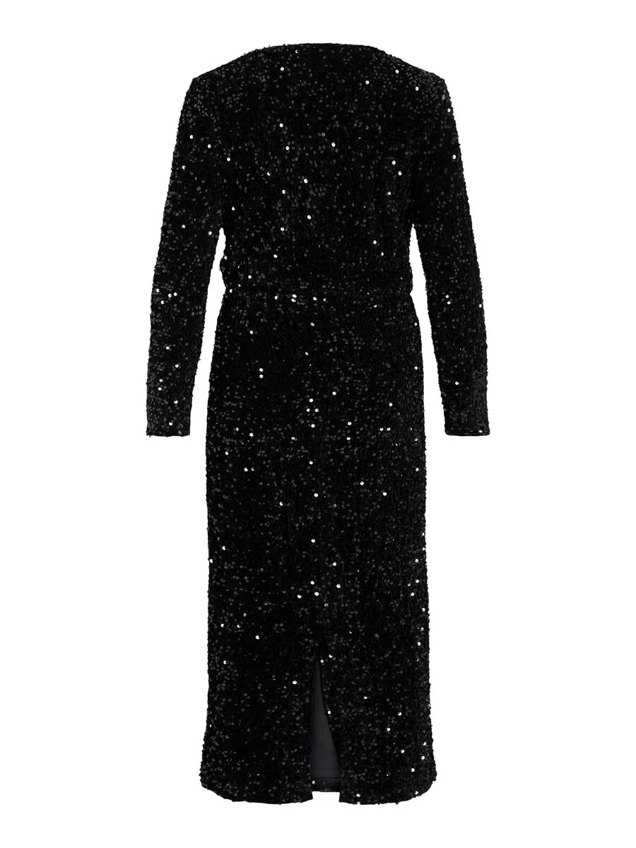 Faith Sequin Midi Dress (Black Beauty) - Image 6