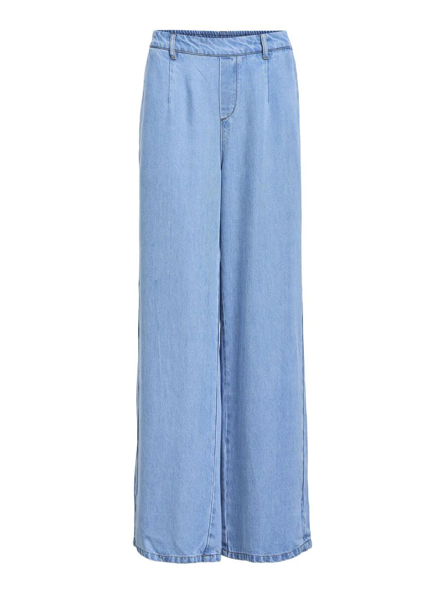 Fame Wide Leg Pants (Light Blue Denim) - Image 5
