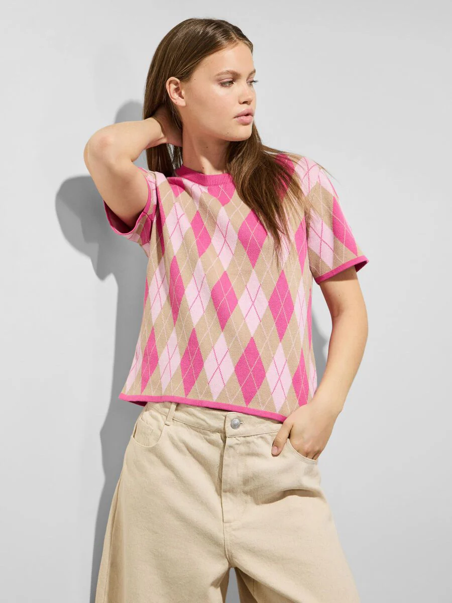 Farley Knit Top (Pink Tulle/Fuchsia) - Image 3