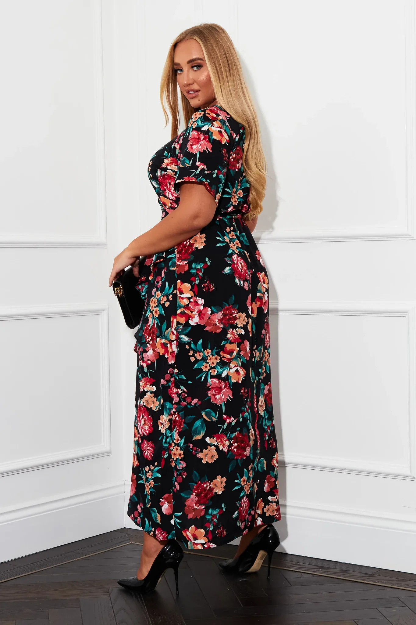 Farrah Maxi Dress (Black) - Image 4