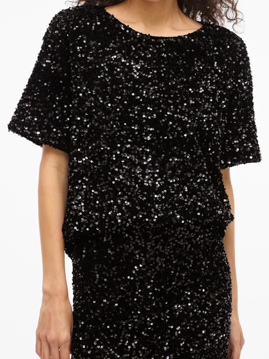Fay Sequin Top (Black Beauty) - Image 5
