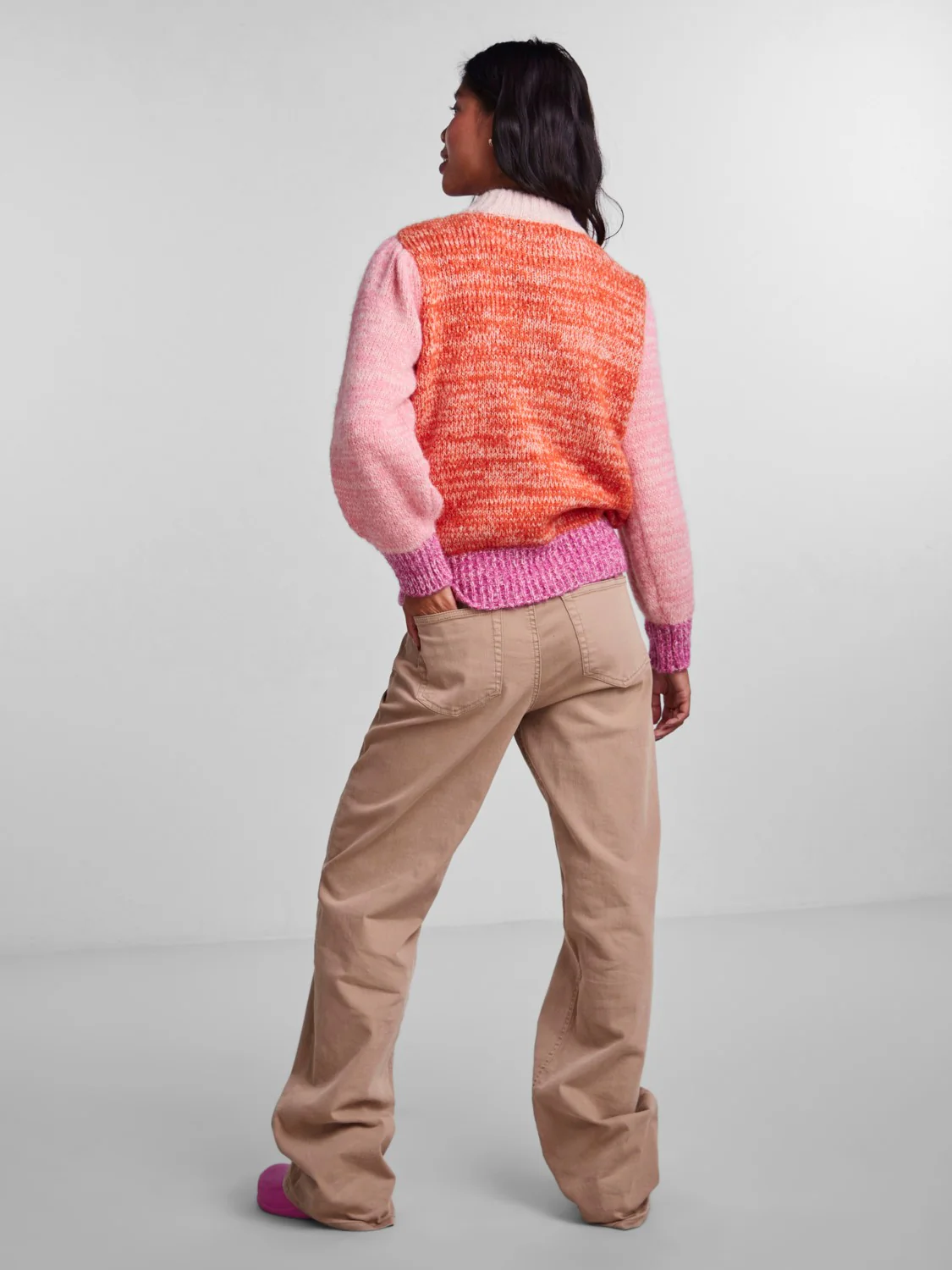 Felisia High Neck Jumper (Tangerine Tango) - Image 6