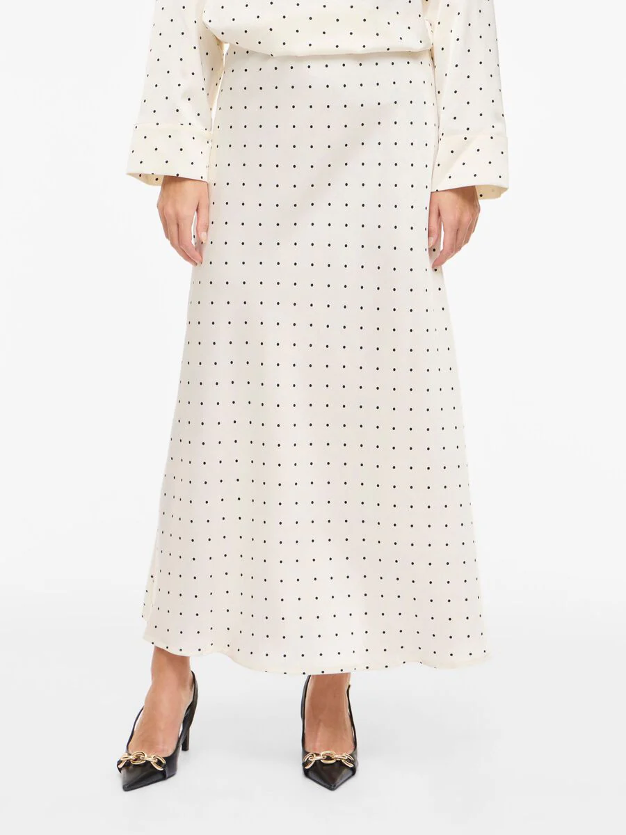 Fia Midi Skirt (Cloud Dancer/Black Dots) - Image 5