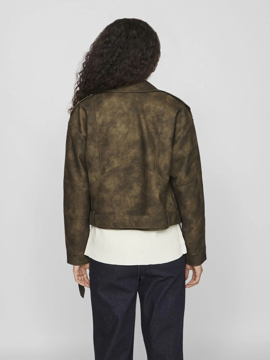 Fiona Biker Jacket (Brown Patina/Washed) - Image 6