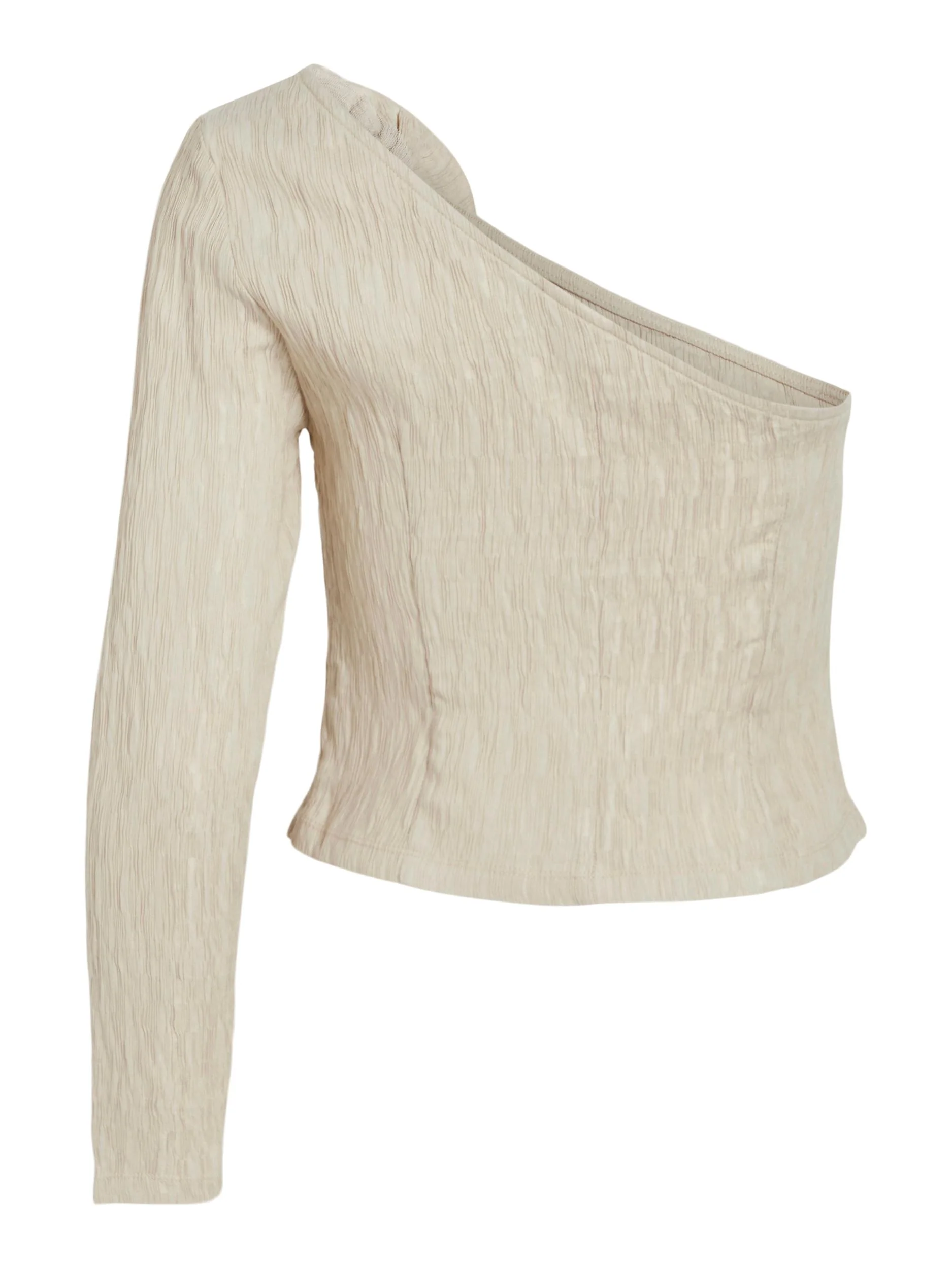 FLORA ONE SHOULDER TOP (CEMENT/BEIGE) - Image 3