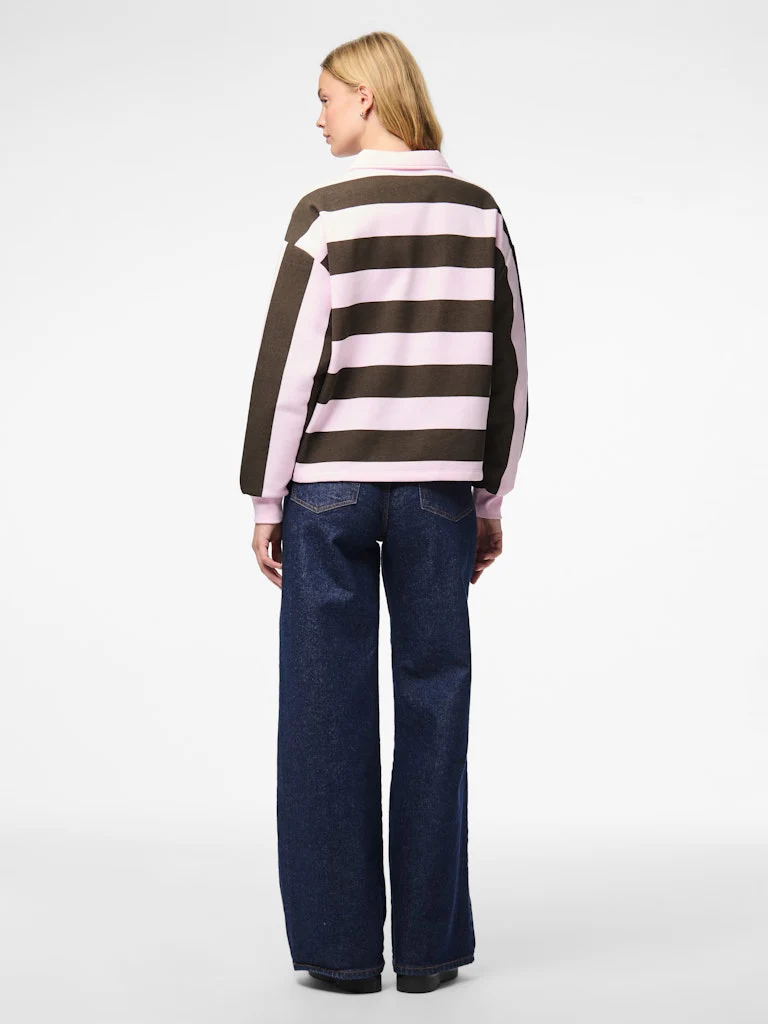 Flora Polo Sweatshirt (Delicioso/Pink Tulle) - Image 3