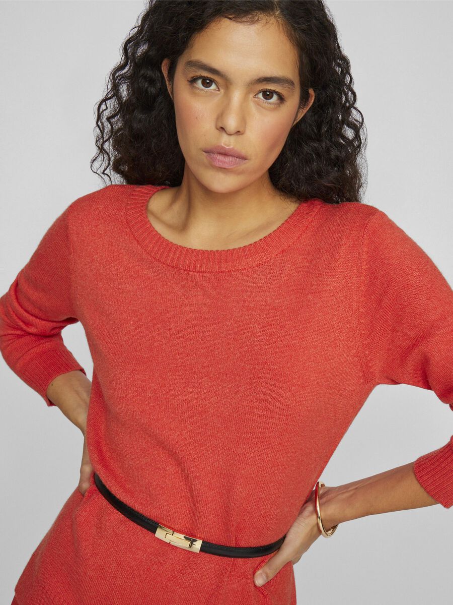 Floria Knitted Jumper (Aurora Red/Dark Melan) - Image 3