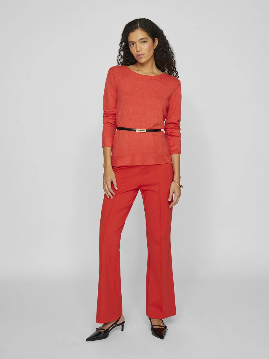 Floria Knitted Jumper (Aurora Red/Dark Melan) - Image 4