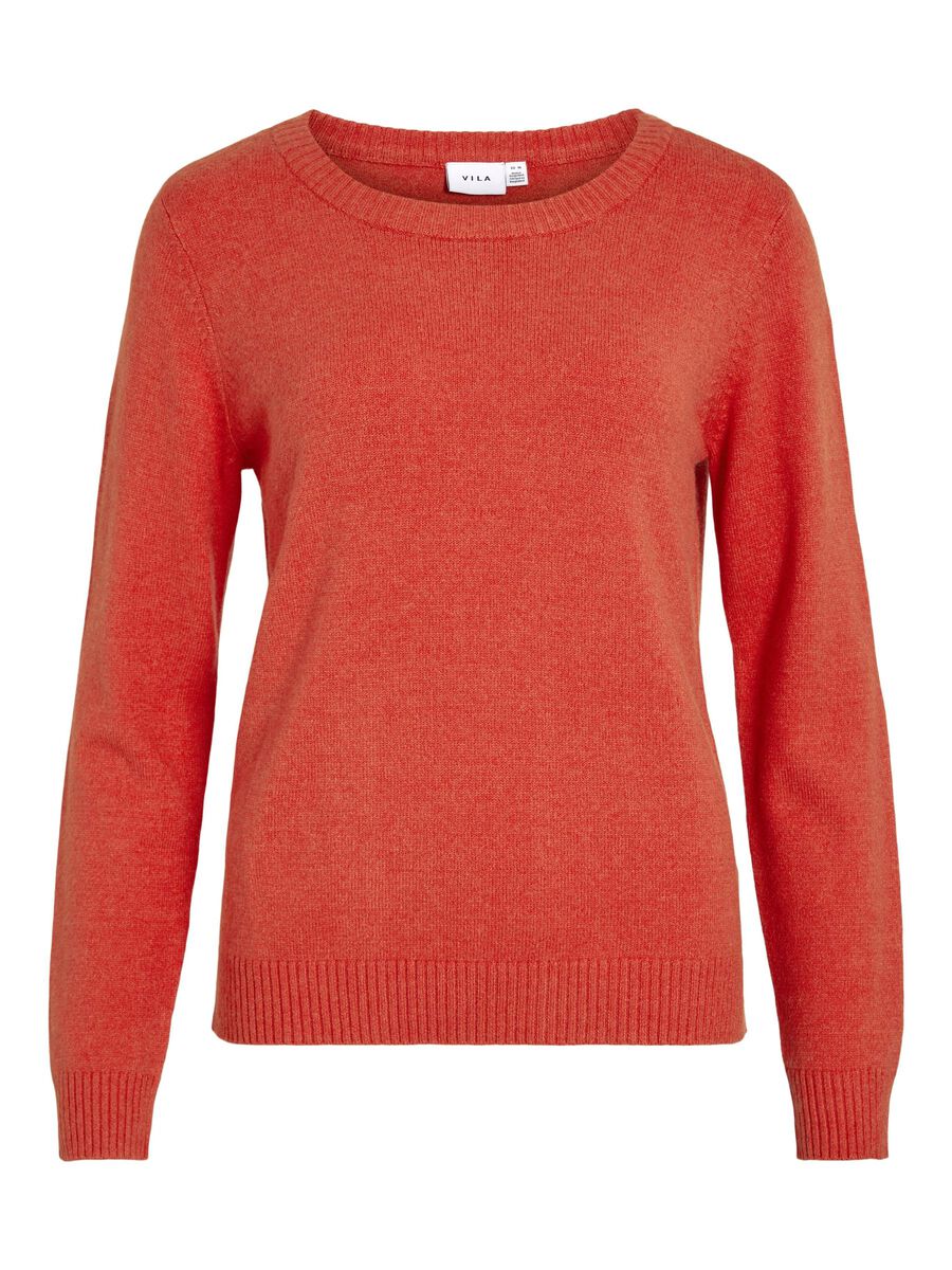 Floria Knitted Jumper (Aurora Red/Dark Melan) - Image 6