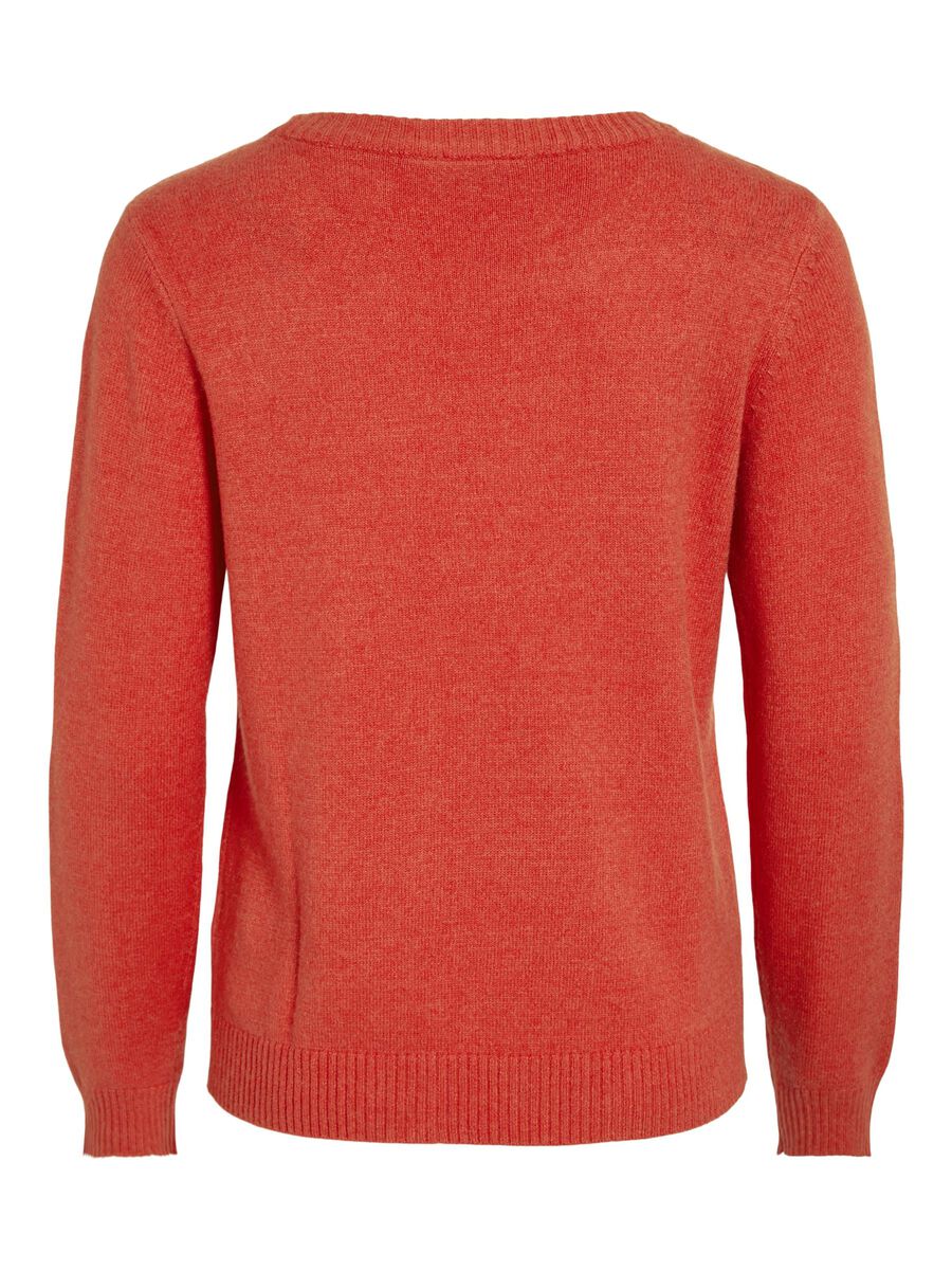Floria Knitted Jumper (Aurora Red/Dark Melan) - Image 7