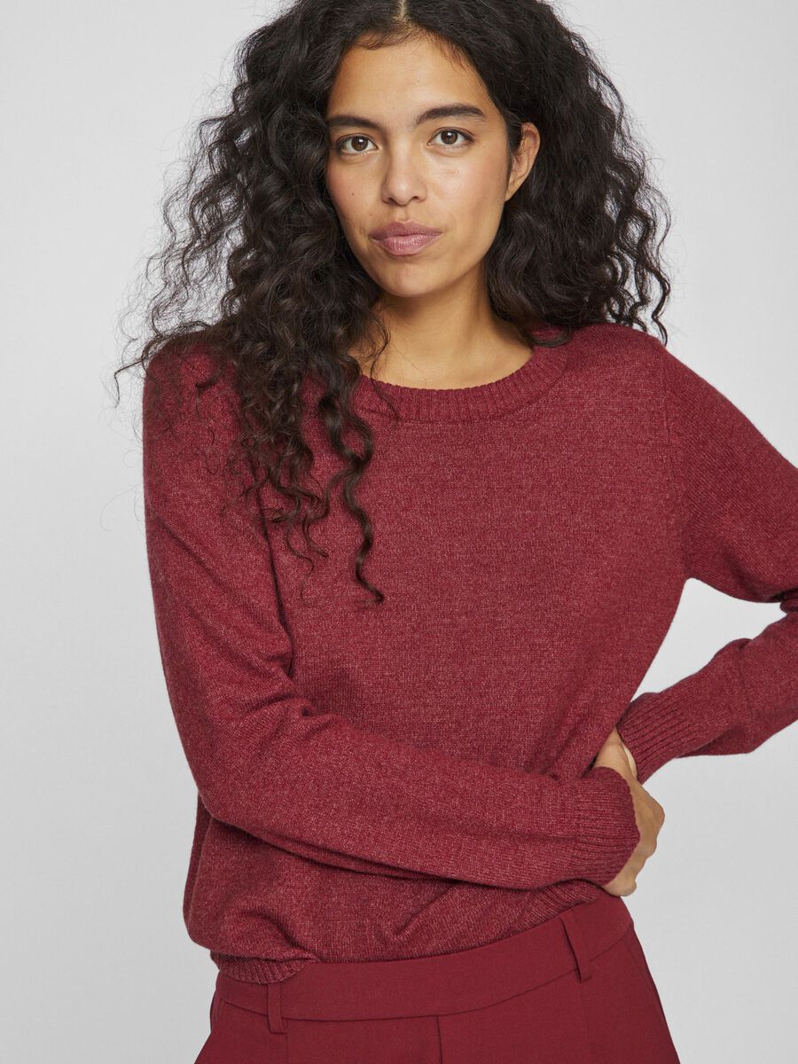 Floria Knitted Jumper (Cabernet) - Image 2