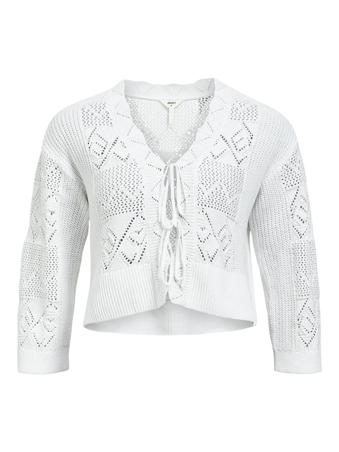 Fosia 3/4 Sleeve Knit Cardigan (Cloud Dancer) - Image 2