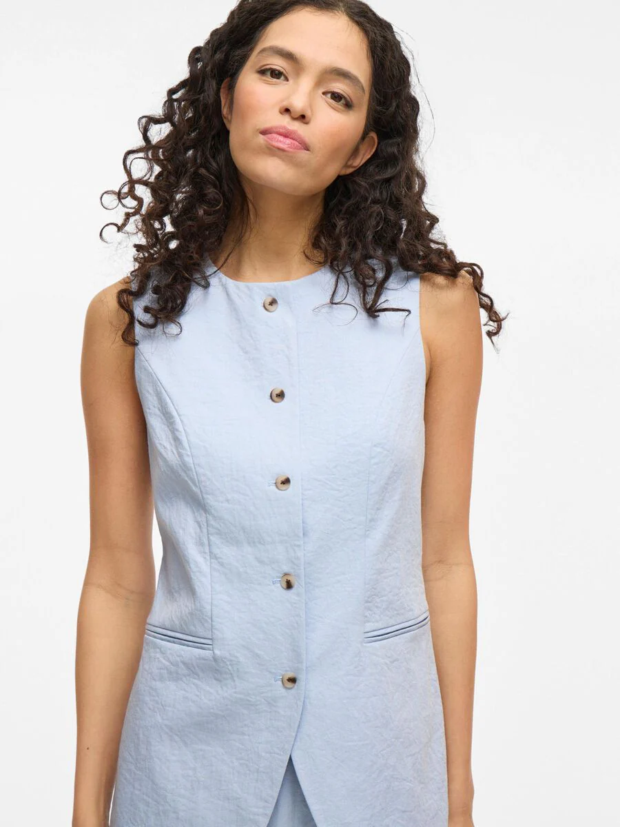 Frankie Tailored Waistcoat (Kentucky Blue) - Image 3