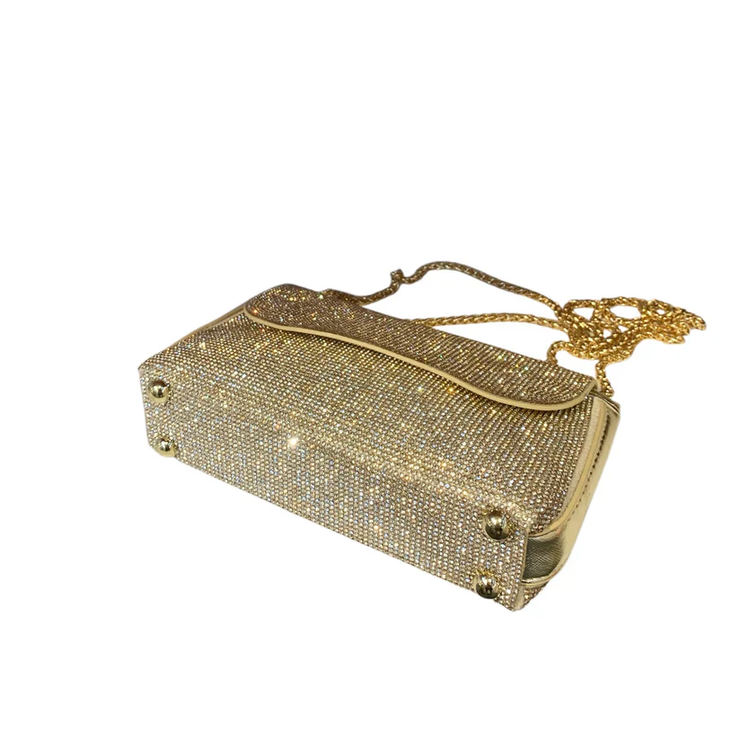 Gabbie Rhinestone Bag (Gold) - Image 3