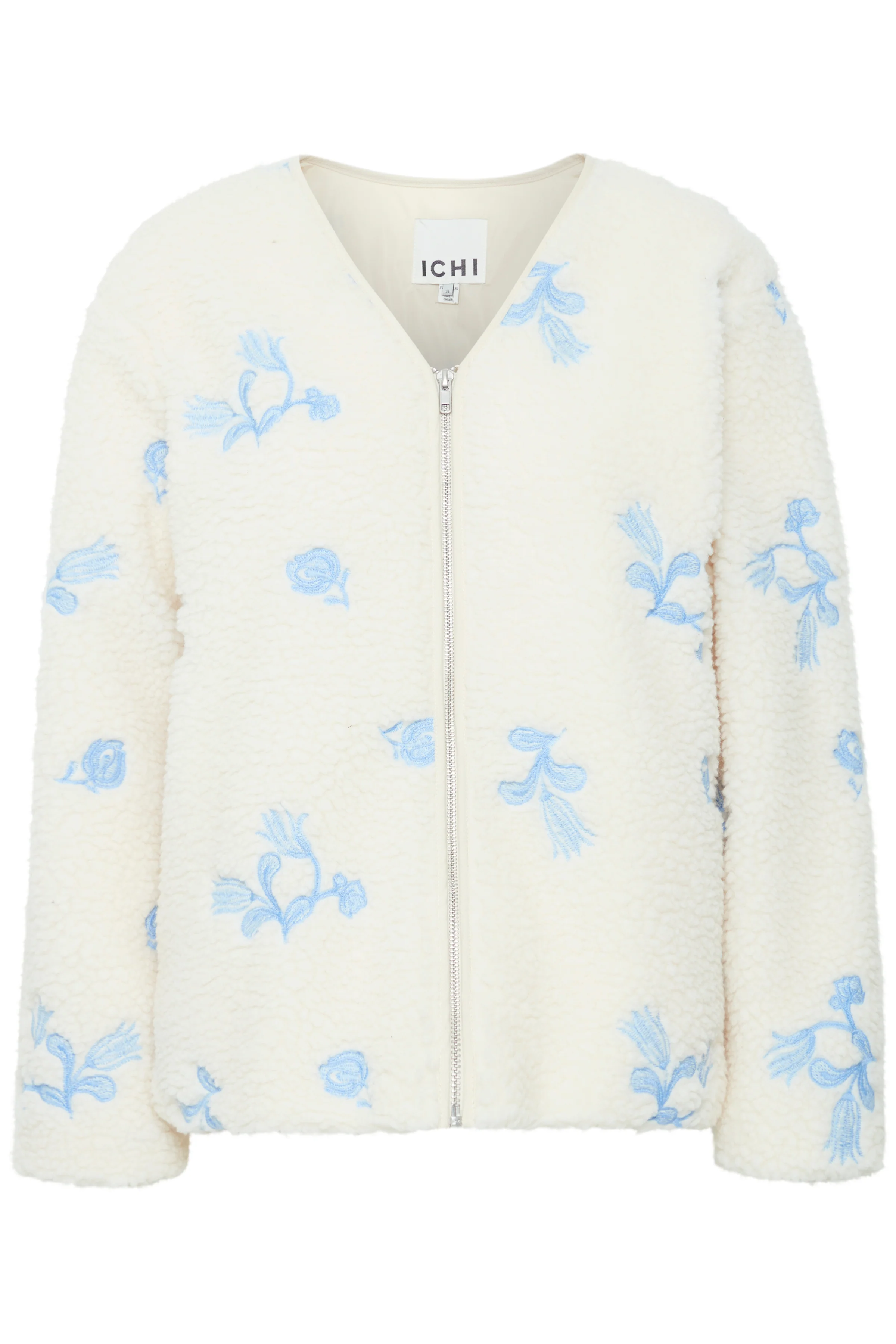 Gail Teddy Zipped Jacket (Almond Milk) - Image 3