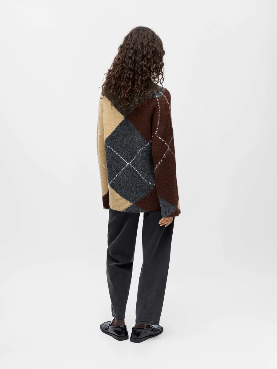 Gayle Knitted Jumper (Dark Grey Melange) - Image 3