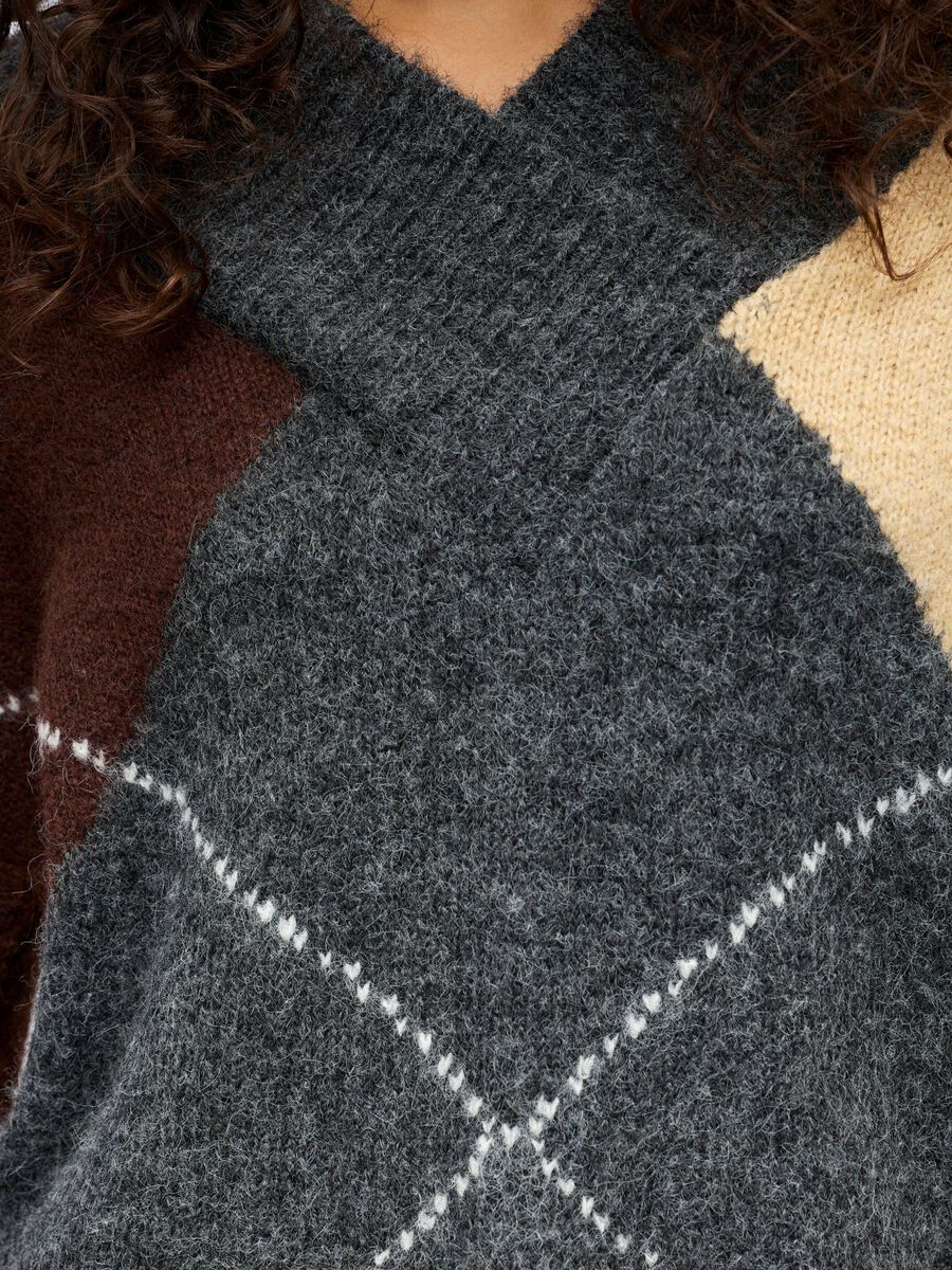 Gayle Knitted Jumper (Dark Grey Melange) - Image 5