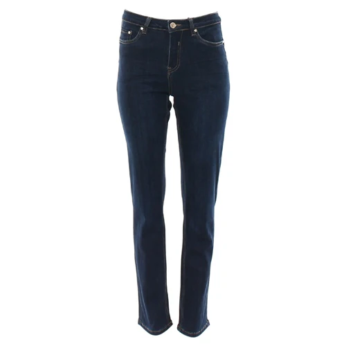 Georgia Straight Tummy Tuck Jeans Short Leg (Mid Blue) - Image 3