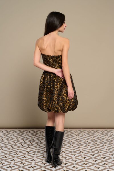 Giacinta Mini Dress (Gold/Black) - Image 6