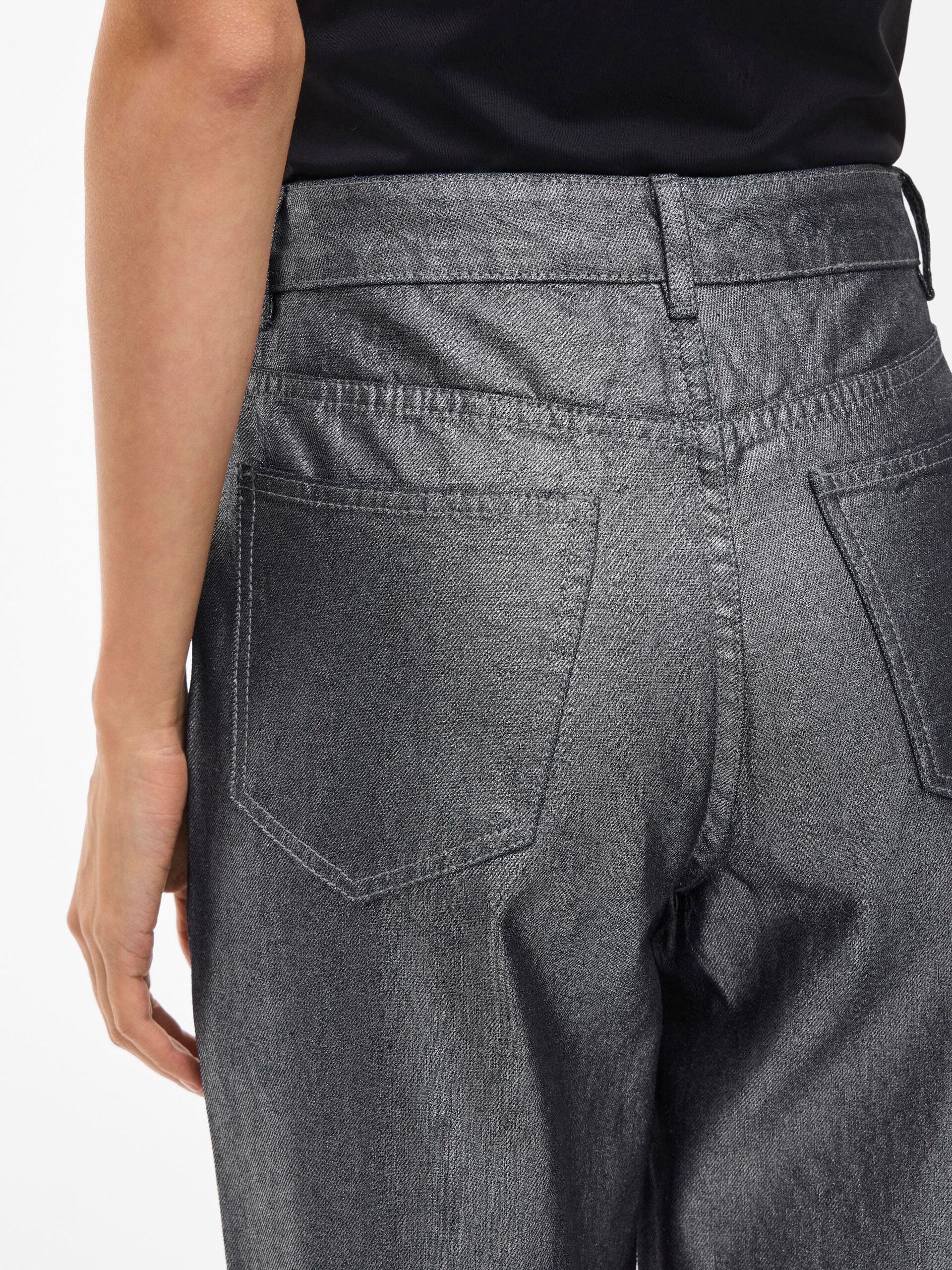 Glenda Glitter Jeans (Dark Silver) - Image 5